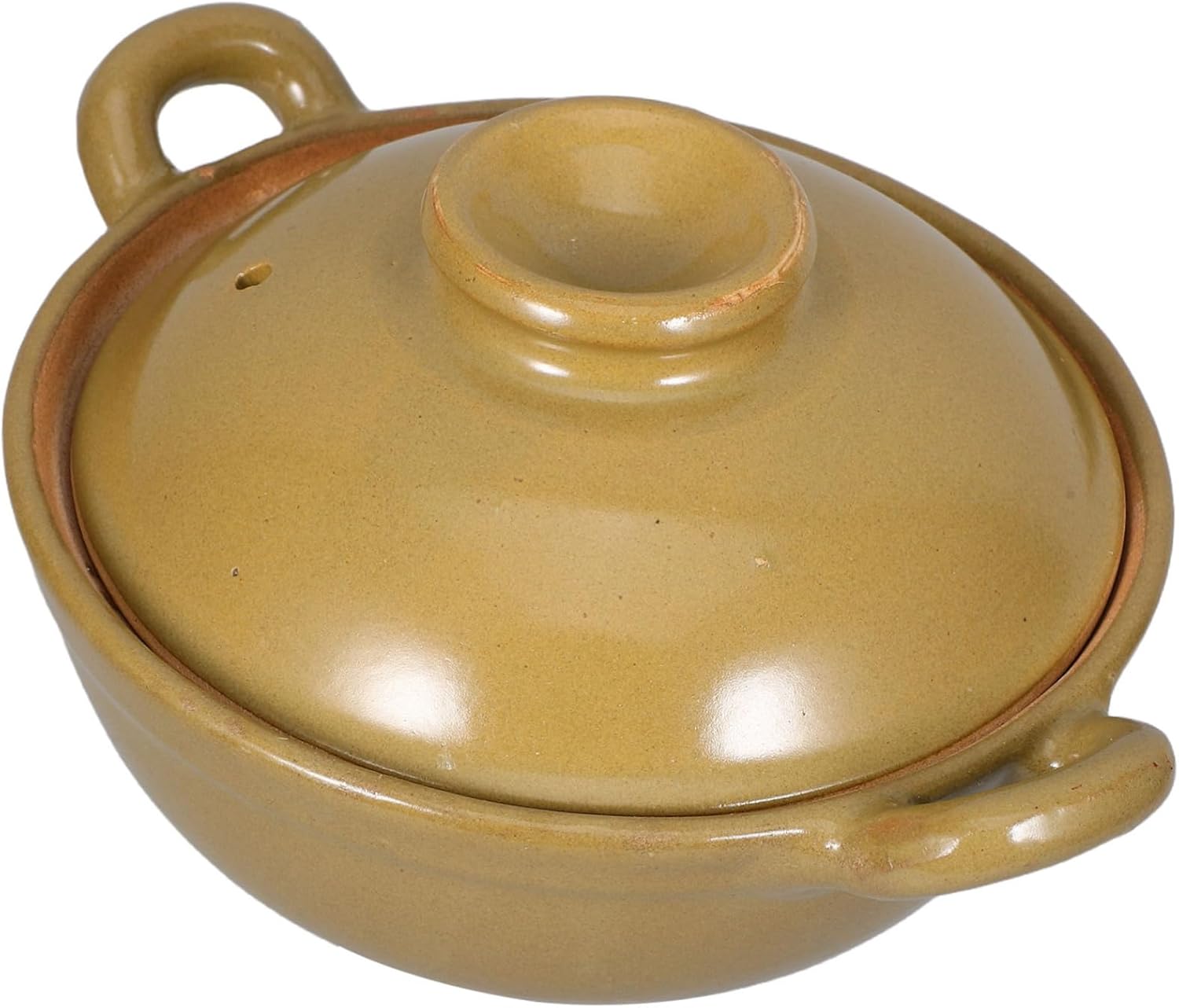 OUNONA Single Handle Clay Pot Dutch Oven Casserole Stew Pot Clay Cookware Tea Kitchenware