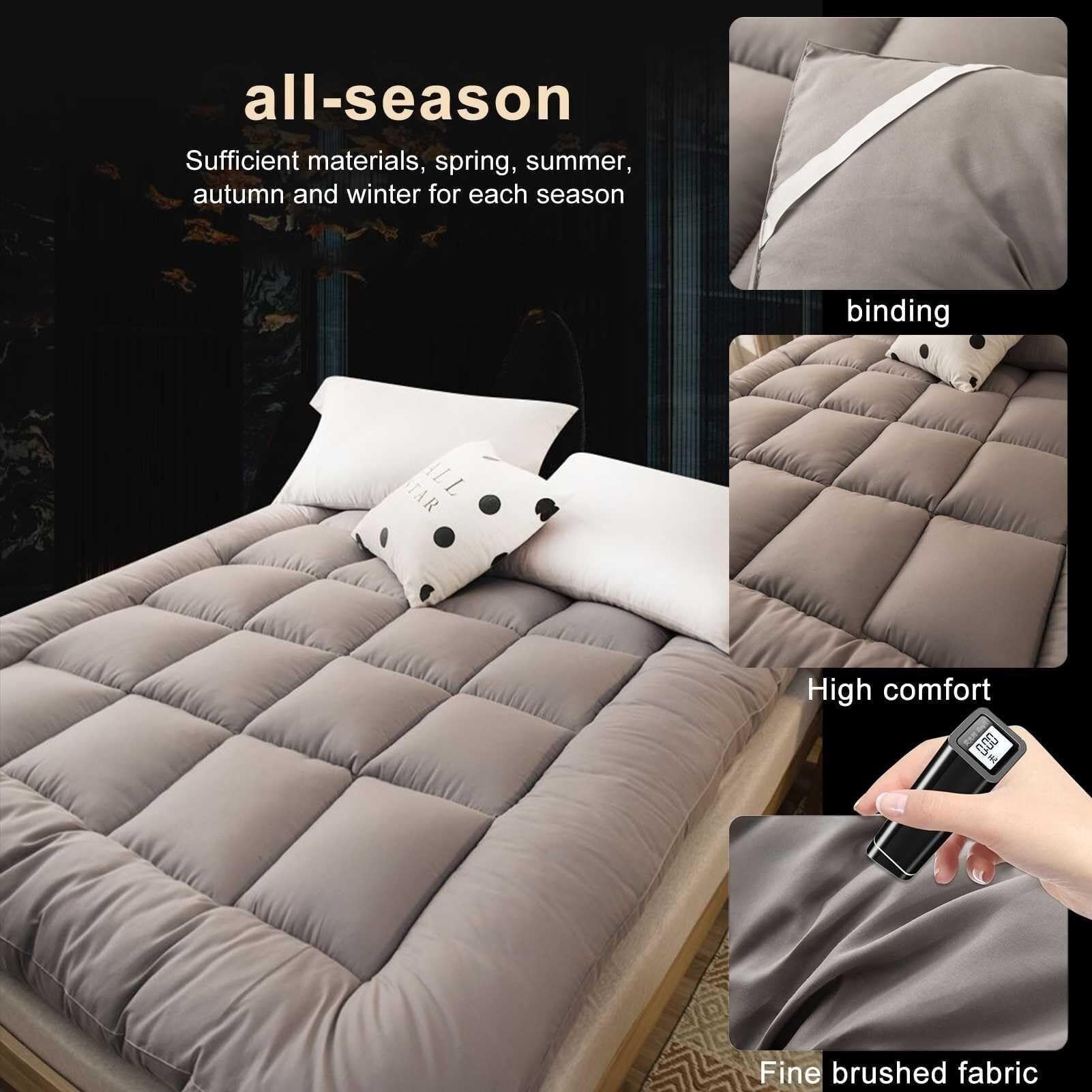 Japoński materac futon – gruba zwijana podkładka do spania na sofy i pokoje gościnne, ergonomiczna, wygodna, przenośna, zajmująca mało miejsca, idealna do użytku domowego i w podróży.