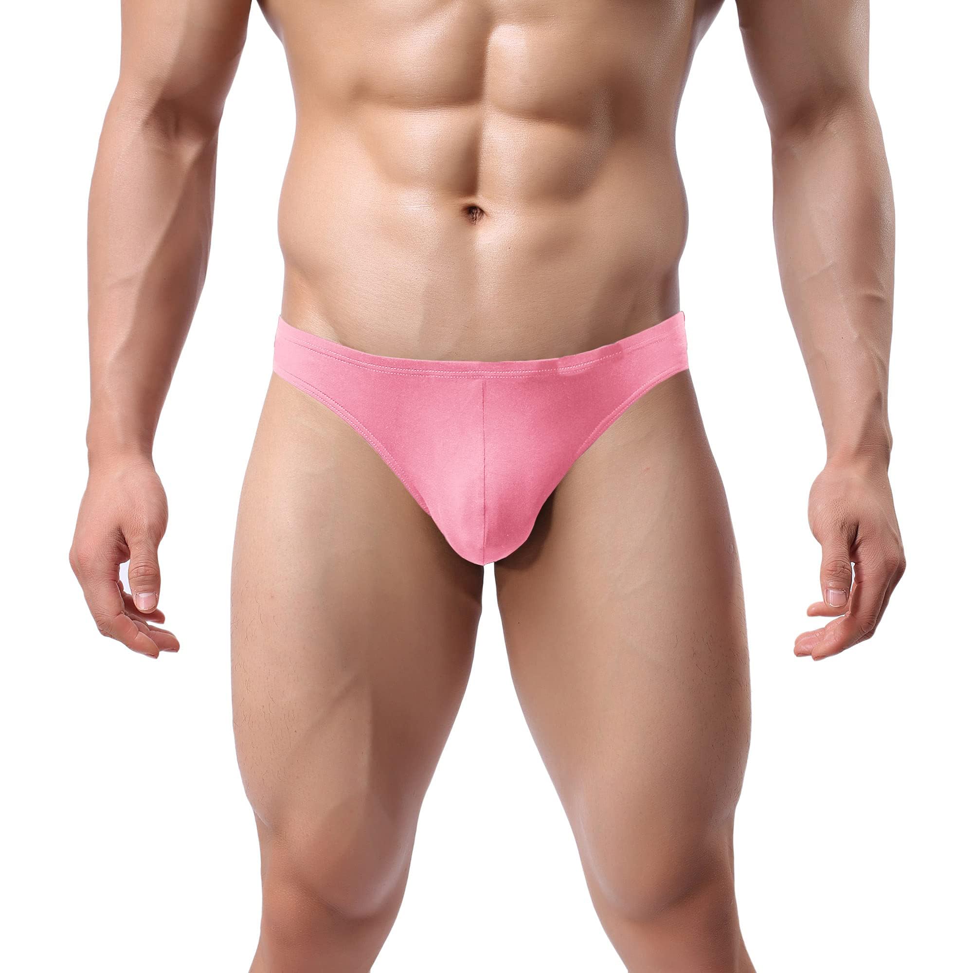 guso shopee Men High Cut Sexy Brief Underwear Men's Classic Low Rise Stretchy Hip Briefs Pack of 1-picture-49