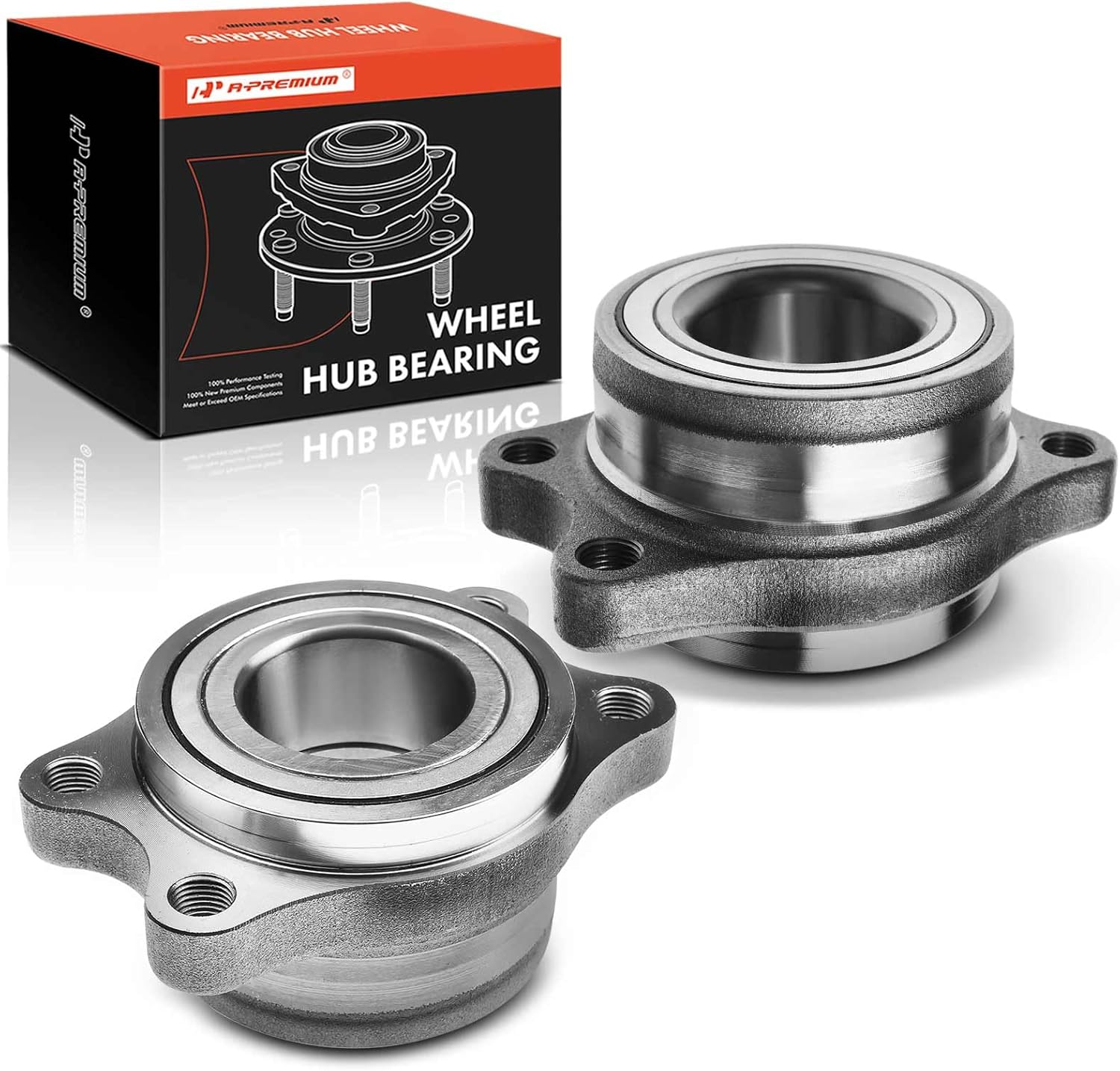 A-Premium 2 x Rear Wheel Bearing and Hub Assembly Compatible with Nissan 240SX 1989-1998 2.4L