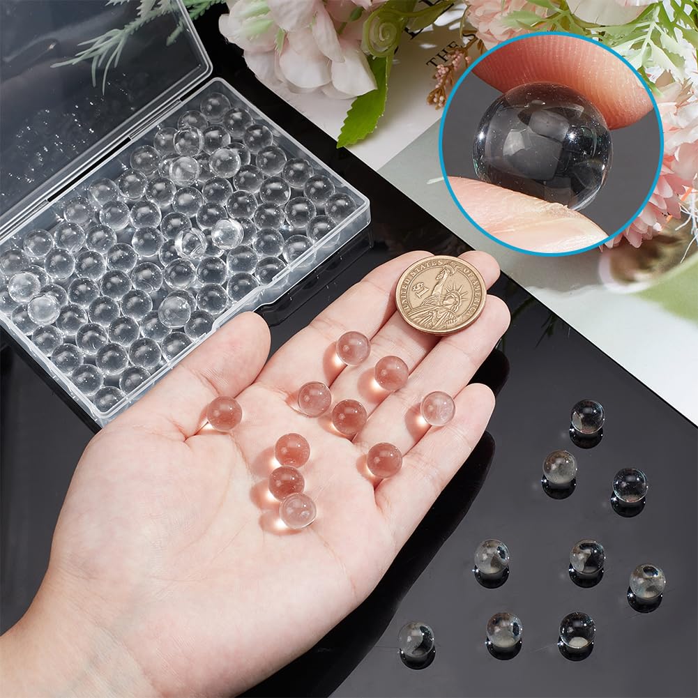 Amazon.com: NBEADS 100Pcs Clear Glass Beads No Hole, 10mm Transparent Glass  Balls Beads Undrilled Round Beads Crystal Beads Glass Sphere Beads for DIY  Jewelry Making Home Decorations : Arts, Crafts & Sewing