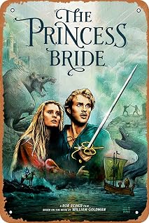 The Princess Bride Movie Poster Classic Movie Tin Sign Vintage Metal Signs Wall Art Decor 12x8 Inch