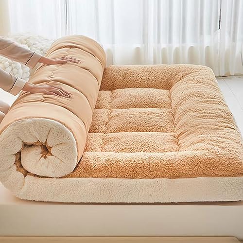 Colchón japonés de suelo  Colchón tradicional para futón, tapete de tatami de 4 pulgadas de grosor, litera de siesta para niños y adultos, yoga