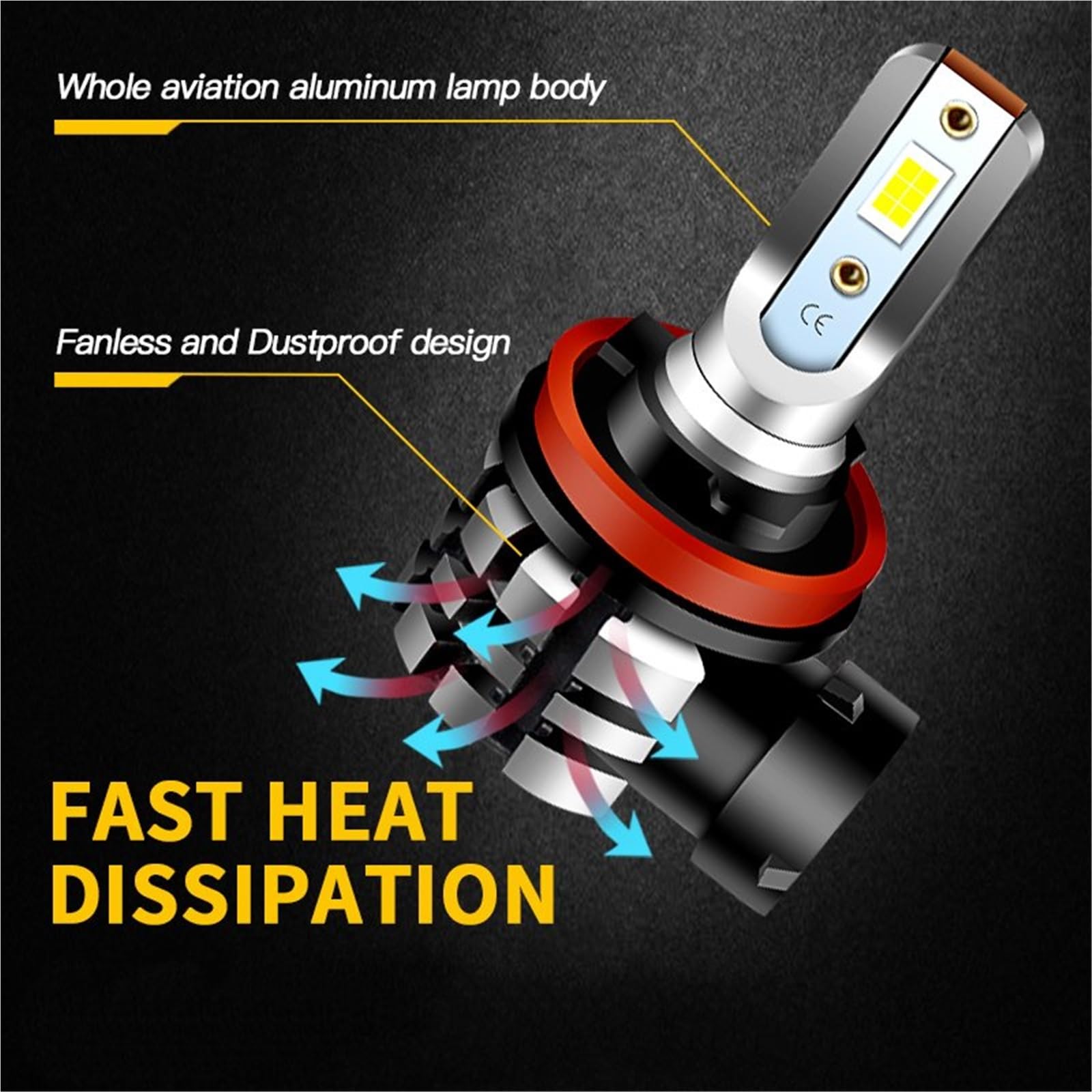 Phare Moto LED Phare LED Moto 9600LM pour Suzuki Phare Antibrouillard
