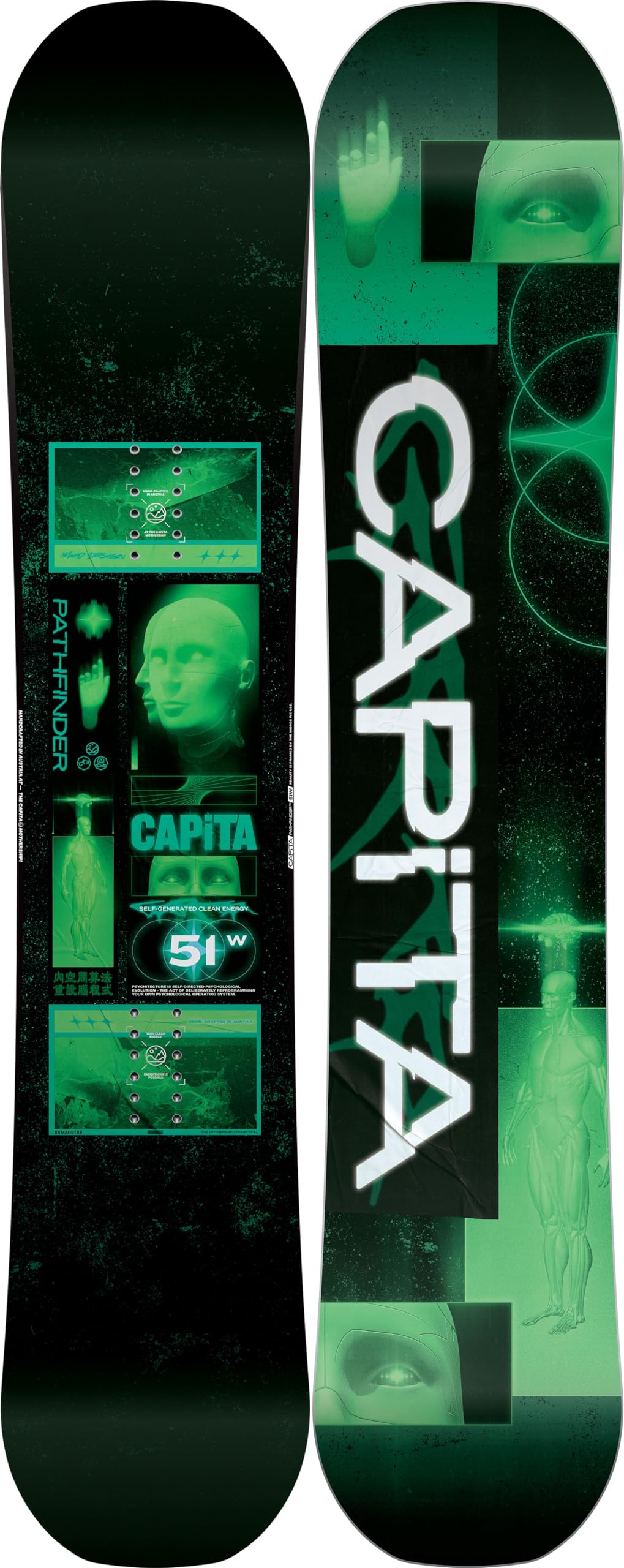 CAPiTA Pathfinder Reverse Camber Wide Mens Snowboard, 151