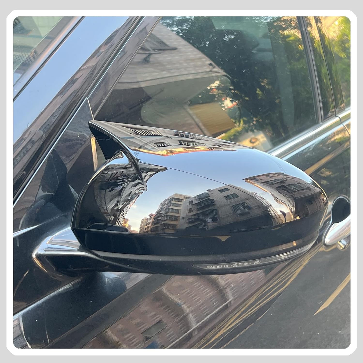 Side Mirror Cover,for Nissan Sentra 2020-2025/Nissan Altima 2019-2025, Bright Black Side Rear Mirror Covers Body Kit Accessories for Cars.