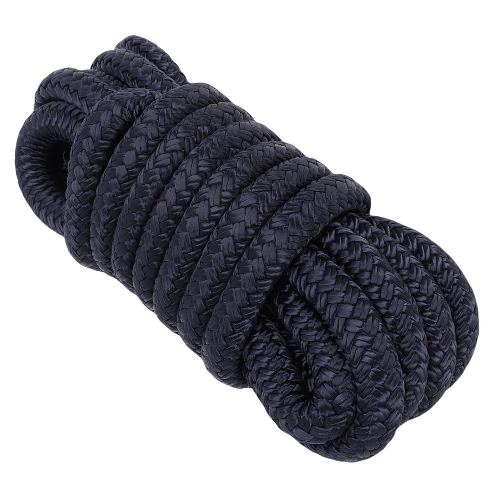 Cime di Ormeggio Marine, 1/2 Pollice, Nylon a Doppia Treccia, Corda di Attracco da 15 Piedi per la e l'Ormeggio (blu navy)