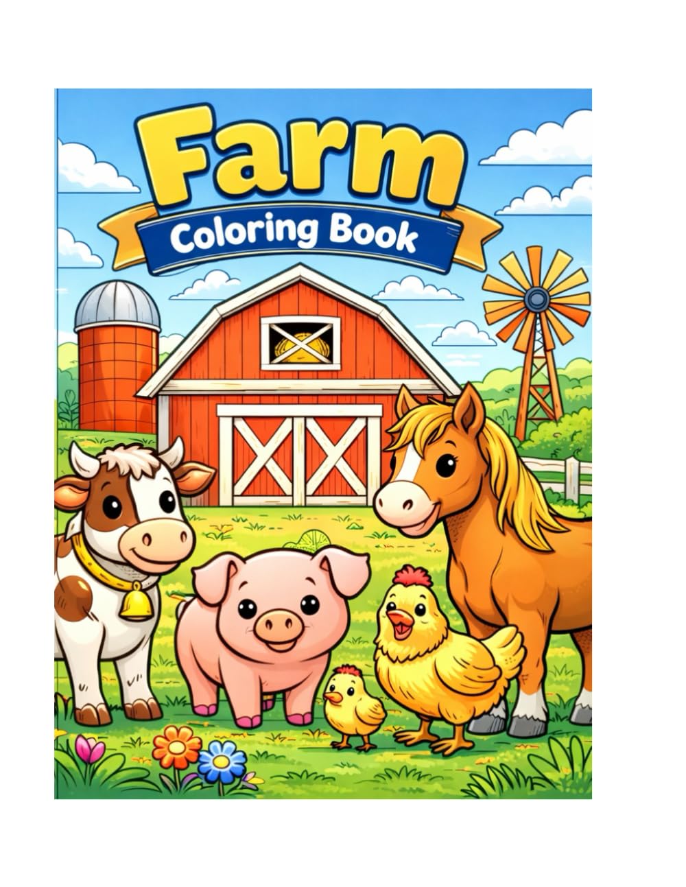 Farm Animal Coloring Book
