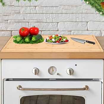 バンブードレッサー Amazon.com: Farberware Nonslip Bamboo Cutting Board with