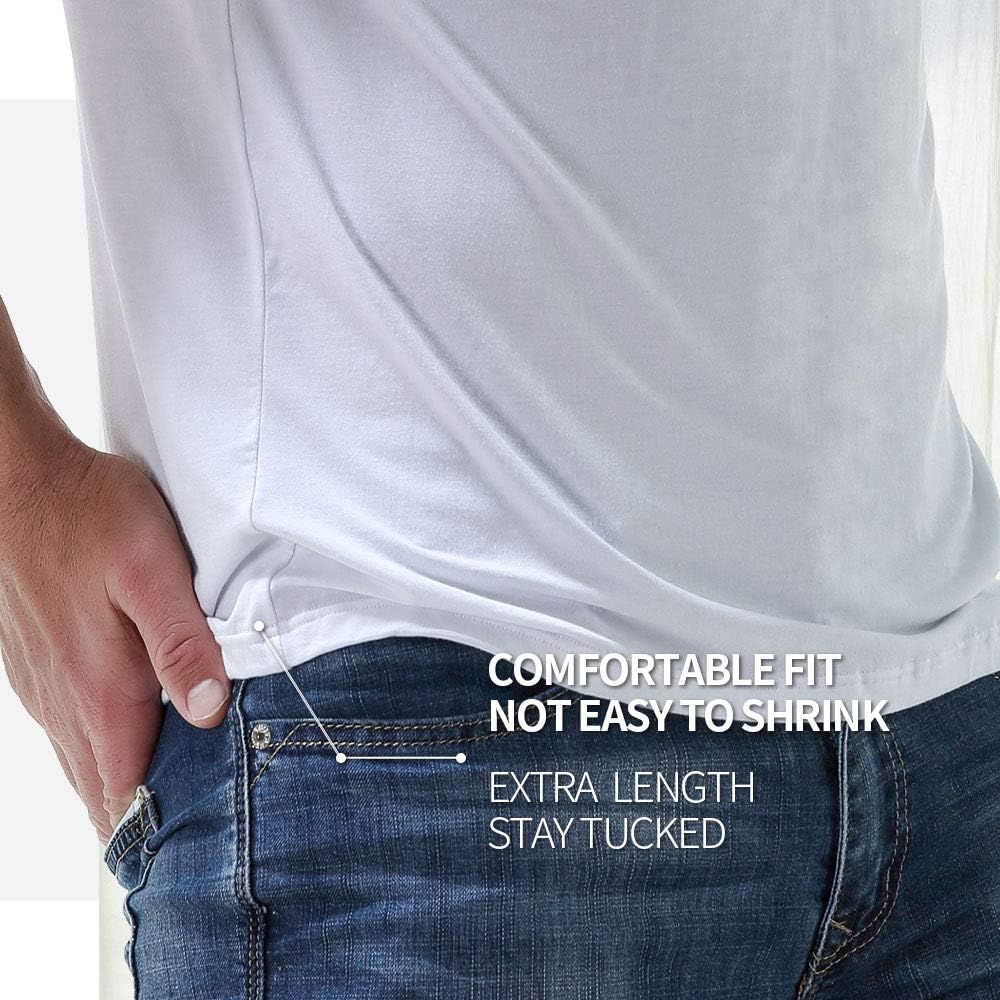 AORGSVI Men's Tank Tops Undershirts 3-Pack, Crew Neck Modal Comfort Soft Multipack A-Shirt - Image 5