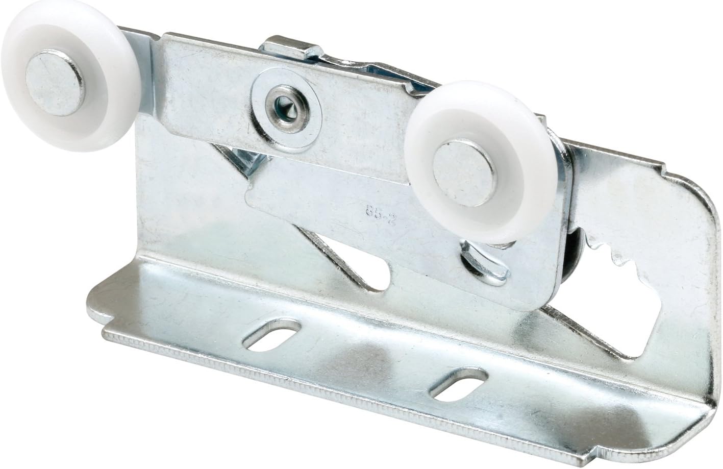 Adjustable Twin Pocket Door Roller Assembly, Top Mount, Nylon Wheels
