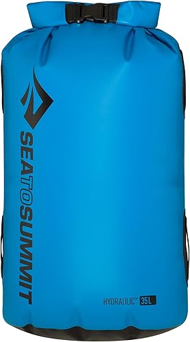 Sea to Summit Bolsa seca hidráulica, almacenamiento en seco resistente, 65 litros, azul