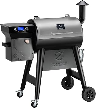 Z GRILLS Electric Wood Pellet Grill Smoker with PID 3.0 Controller, 450F Max Temperature, 8-in-1 Outdoor Grill & Smoker, 459 Square Inches Cook Area, Meat Probes, Rain Cover 450E PRO