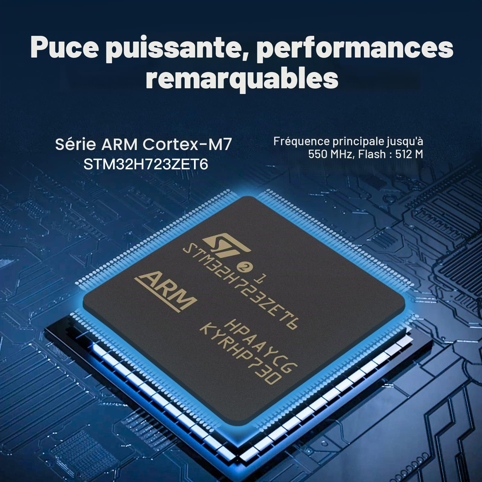 BIGTREETECH Octopus Pro V1.0.1(H723) Panneau de contrôle 32 bits Nouvelle mise à niveau 550 Hz STM32H723ZET6 Support Clipper Marlin Impression haute vitesse 8 Stepper Moteur Driver DIY