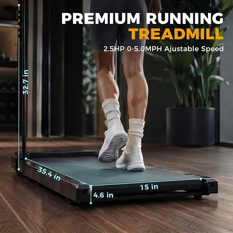 Gkyet Walking Treadmill Pad with Incline, 2.5 HP Under Desk Treadmill image 6
