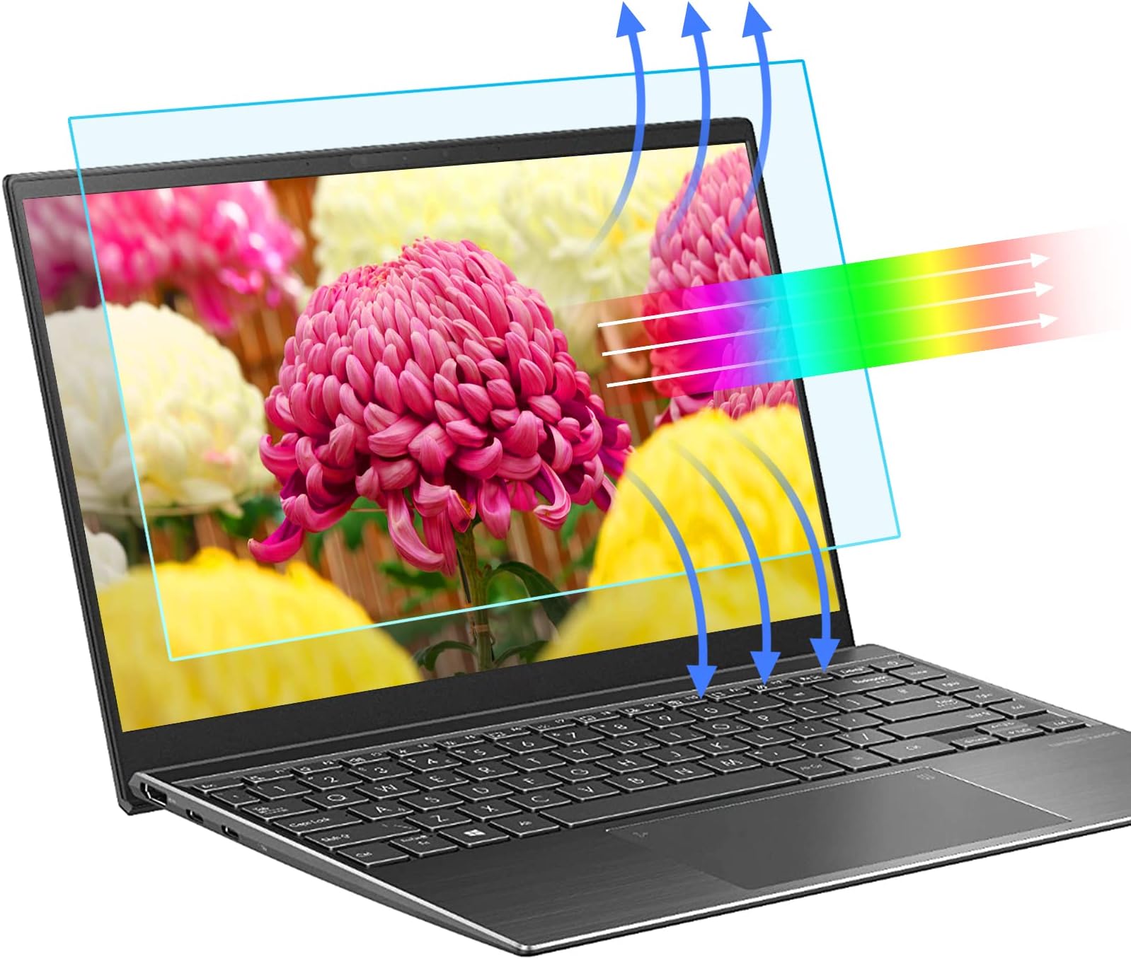 (2-Pack) 14 Inch Anti Blue Light Laptop Screen Protector,Anti Glare Filter Eye Protection Blue Light Blocking Screen Protector 14" Display 16:9