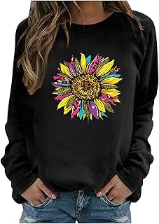 Wouke Women T Shirt Ladies T Shirt White Tops for Women UK Oversized T Shirt Ladies Long Sleeve T-Shirt Top Womens Ladies Polo Shirt Size UK Casual V Neck T Shirt Lace Summer Shirts Women Vest Tops