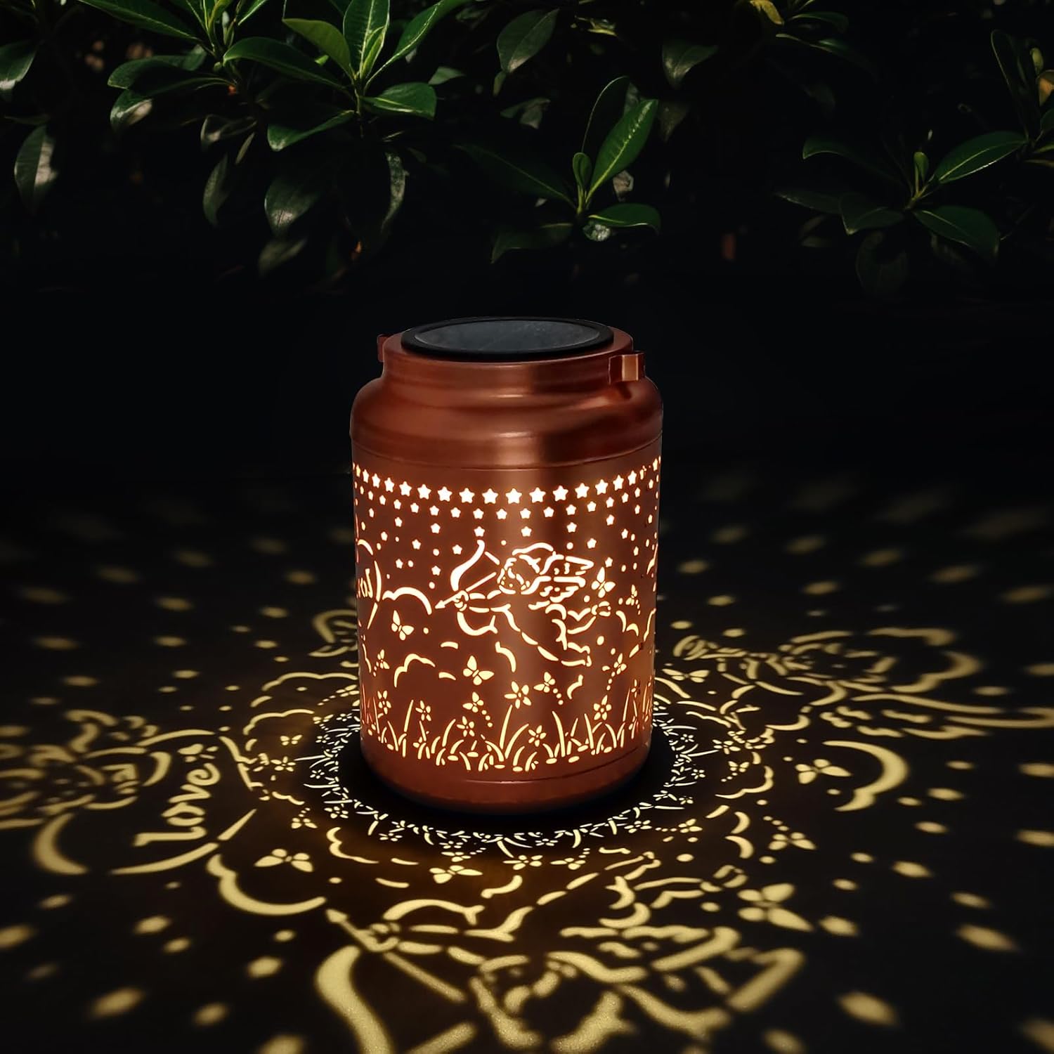 Designs Elegant Waterproof Hanging Solar Lanterns ,Perfect Outdoor Decor for Garden,Patio,Pathway,Yard, Ideal Birthday, Christmas,Thanksgiving Gifts for Women,Mom and Grandma (Cherub)