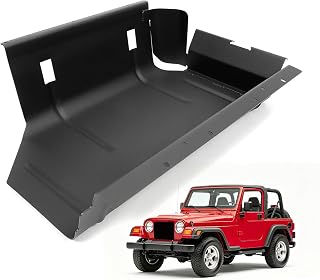 ALMULOO Fuel Tank Skid Plate Compatible with 87-95 Jeep Wrangler YJ 15/20