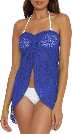 Becca Women's Color Play Multi Wrap Sarong, Casual, Beach Cover Ups for Women