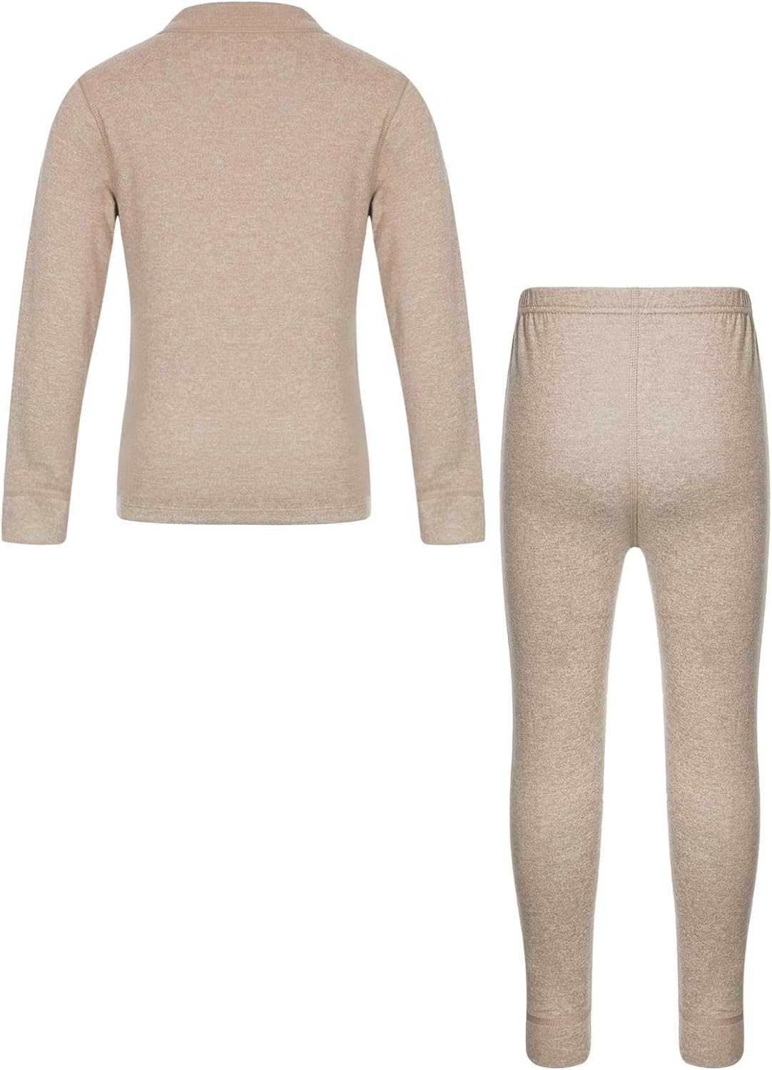 TTAO Kids Girls Boys Thermal Underwear Set Base Layer Long Johns Solid Color Basic Tops and Bottoms Suit