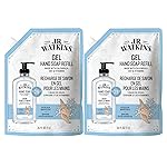 J.R. Watkins Gel Hand Soap Refill, Moisturizing Hand Wash, Formulated with Plant-Based Cleansers, Alcohol-Free, Cruelty-Free, Ocean Breeze, 34 Fl Oz, 2 Pack