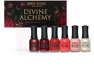 Orly Breathable Nail Polish | All in One Nail Color for Fall and Winter | Opulent Reds and Lush Pinks Shimmer Cremes 0.6fl oz (6PIX)