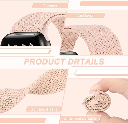 Miniatura 10 de Correa elástica ajustable compatible con Apple Watch de 1.496 pulgadas, 1.575 pulgadas, 1.614 pulgadas, 1.654 pulgadas, 1.732 pulgadas, 1.772