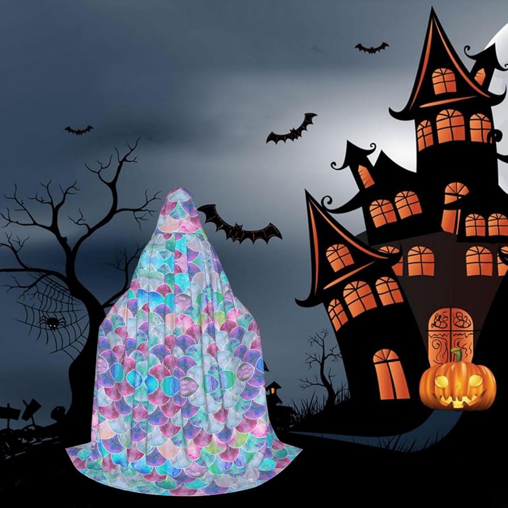 Cape à Capuche Carnaval Déguisement Costume Capes D'halloween Vampire