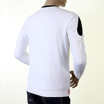 EVISU White Early Original Genuine Rare Insert Logo EV1214 J104 t Shirt EVIS0009