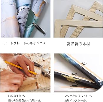 Amazon.co.jp: ゴッホ 【クロー平野の収穫】 レプリカキャンバス
