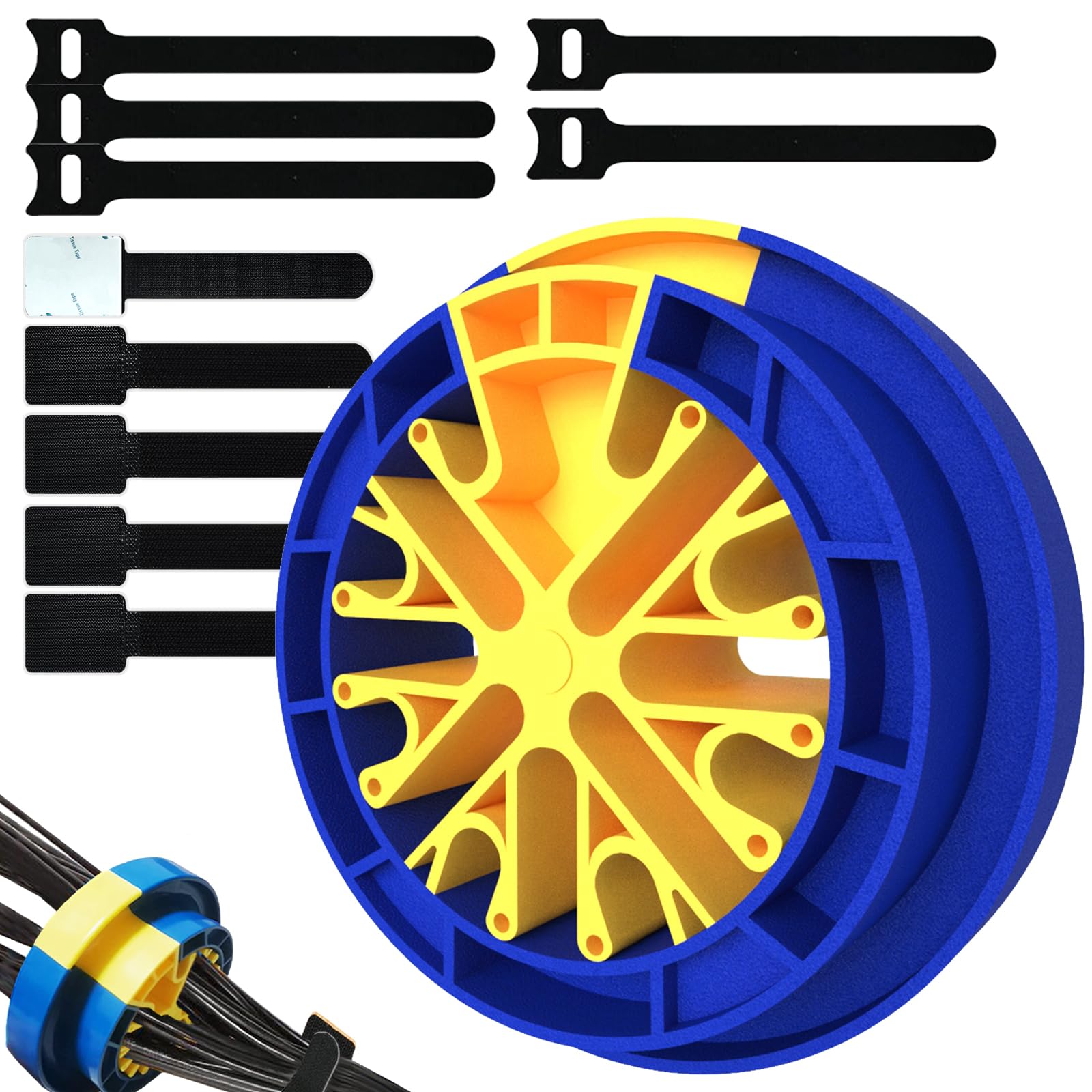 Wire Comb 1 Pack, Cable Organizer Tools, Cable Tidy Management for Ethernet Networking Cables, Cat6A, Ca7 or Other Wires Up to 1/4