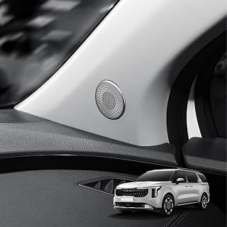 Alloy A-Pillar Door Speaker Covers Trim Compatible with KIA Carnival 2022-2026 Accessories