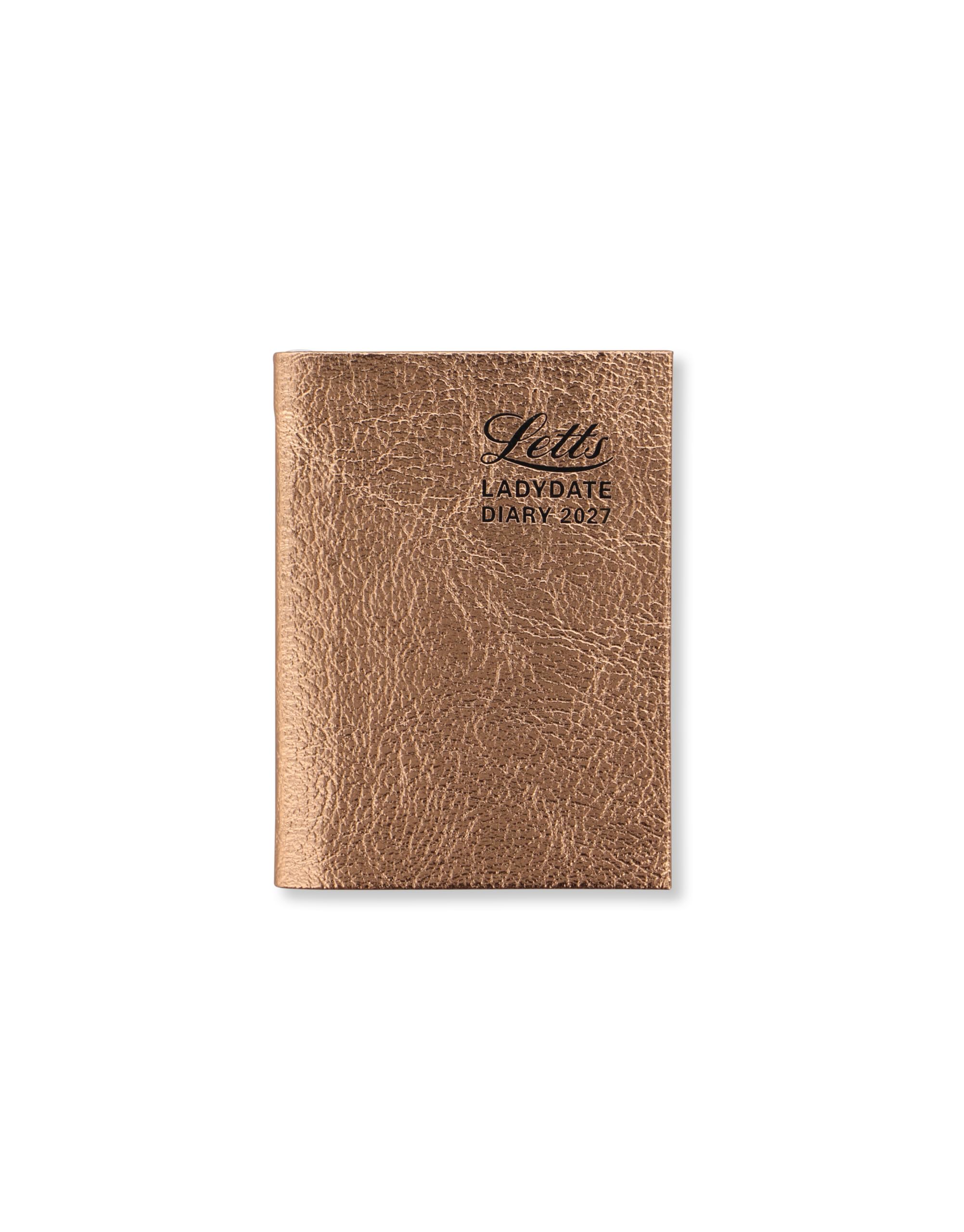 Letts of London Ladydate Mini Pocket week to view 2027 diary - Rose gold 27-081957