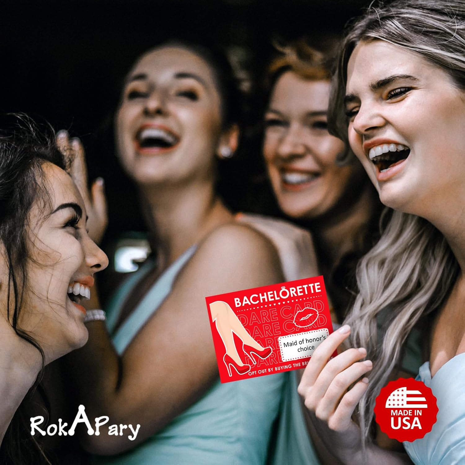 Bachelorette Dare Cards Game – 25 Hilarious Scratch-Off Challenges for Girls Night, Bridal Shower, Bride Tribe, Party Favors & Games – Fun Game for Bridesmaids & Bride-to-Be. Made in USA (Red) image 5