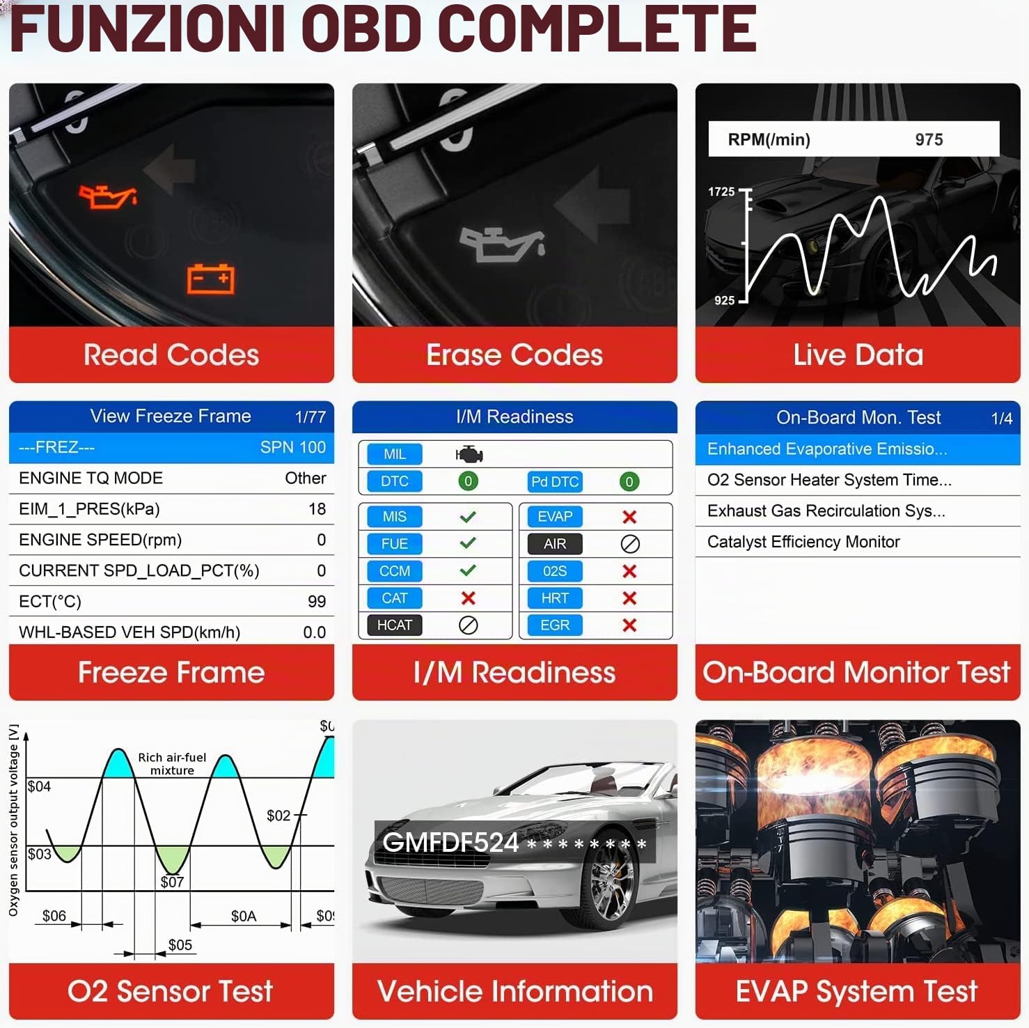 Autel Autolink OBD II/EOBD Diagnostico