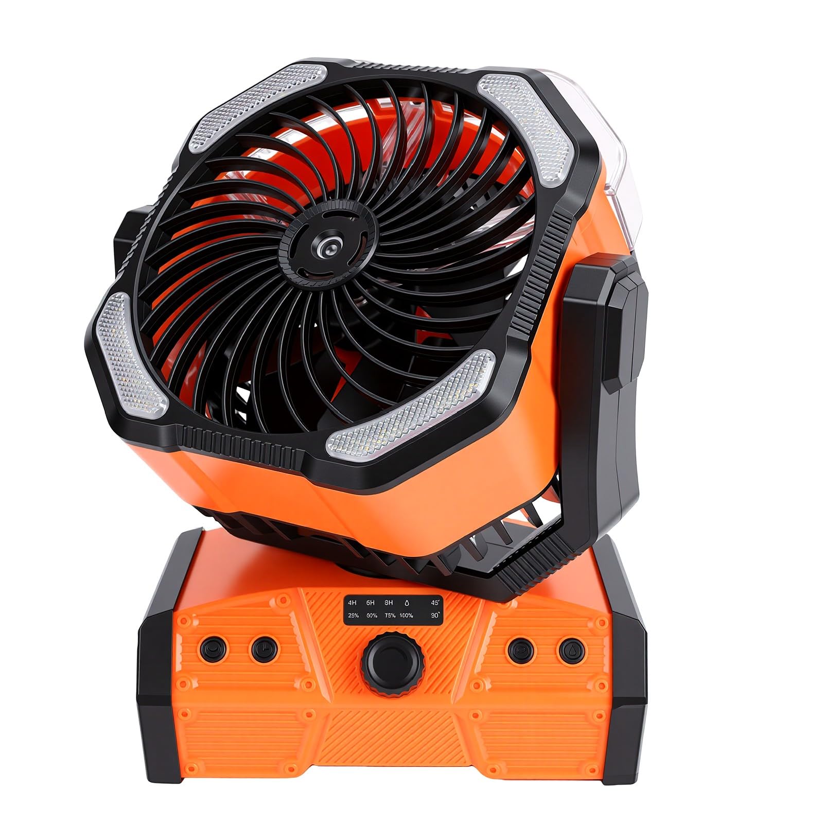 Ventilador de camping recargable que soluciona el calor en la tienda