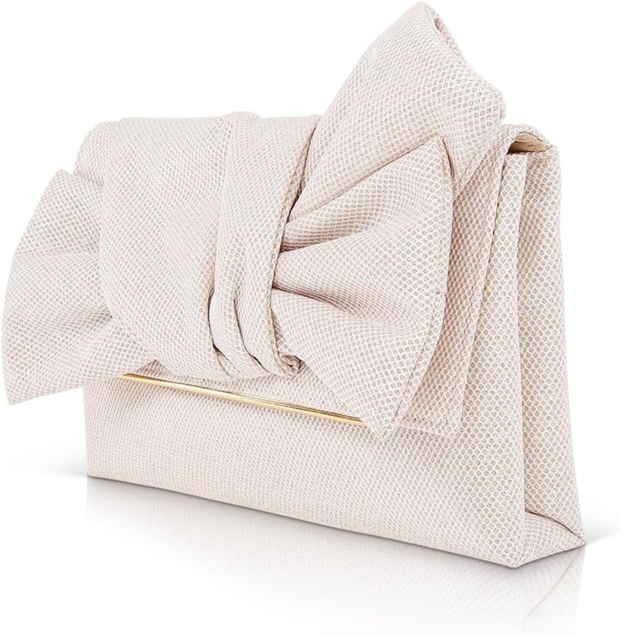Sparkling Isabella Bow Envelope Clutch by Jewel Badgley Mischka