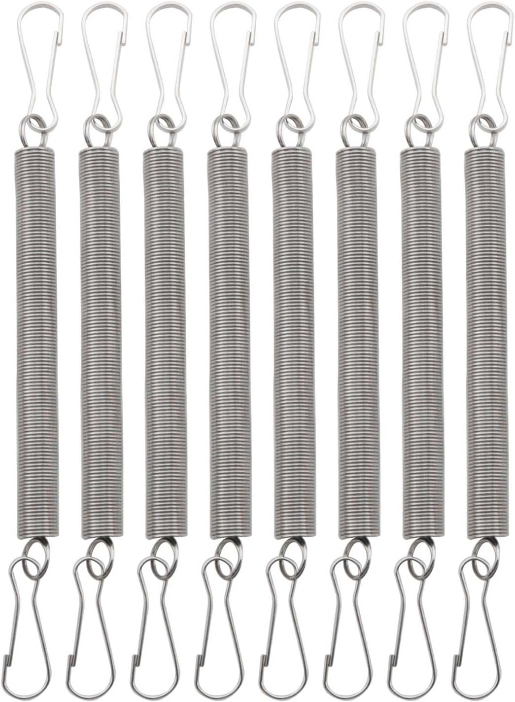 8PCS Spring Clip for Small Animal Water Bottle with 2 Clips Stainless Steel Tension Spring Chinchilla Hamster Drinker Retaining for Fixing Parrot Rabbit Drinking Bottle