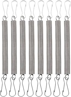 8PCS Spring Clip for Small Animal Water Bottle with 2 Clips Stainless Steel Tension Spring Chinchilla Hamster Drinker Retaining for Fixing Parrot Rabbit Drinking Bottle