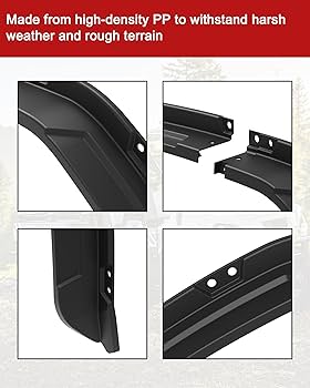 Amazon.com: SAUTVS Front Fender Flares for Kawasaki Mule Pro FXT
