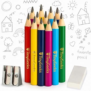 Jumbo Pencils for Toddlers - My First Kindergarten Pencils, Set of 12