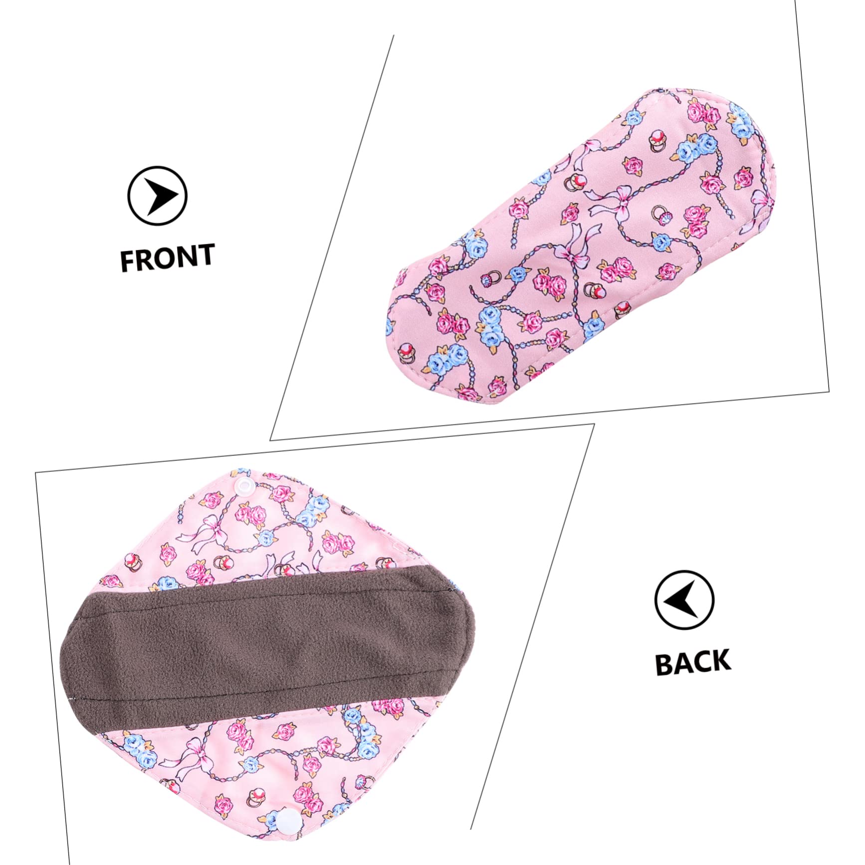 Healeved 15piezas Compresas De Reutilizables Con Bolsa De Almacenamiento Almohadillas Menstruales De Bambú Antibacterianas Para Abundante y Diaria