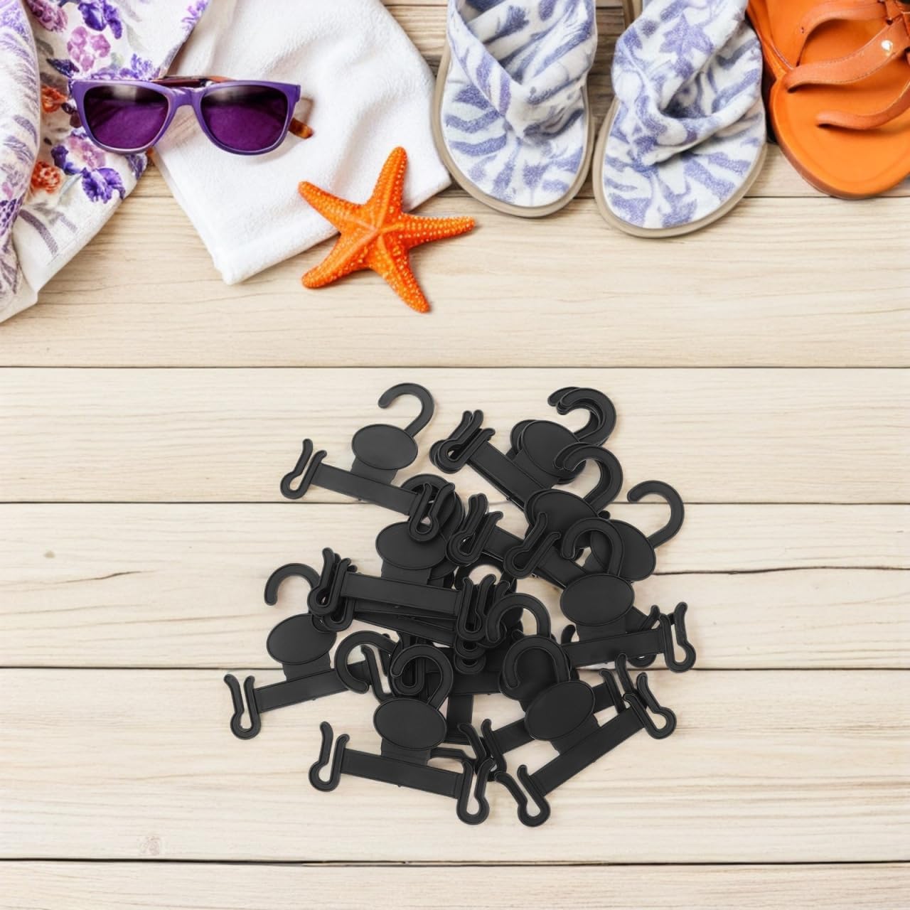 Hemobllo 30Pcs Plastic Shoe Hanger Hooks for Closet and Retail Display