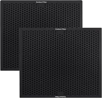 Carbon Filter 500 for Drieaz HEPA500 16 x 16 x 1 & BlueDri & VEVOR Air Purifier, Air Scrubber Actived Carbon BD-AS-550 F301H - 2 Pack Activated Filter