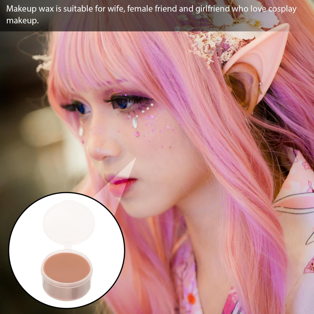 Scar Wax Makeup Skin Wax for Halloween Makeup Face Painting Scar Covering and Nose Shaping Special Effects Skin for Men and Women Stage Performance 2.16 X 0.98 X 0.98 Inch