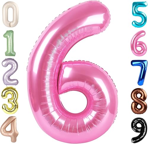 Vista 177 de Globos del números 0 de 40 pulgadas para formar los números 10, 20, 30, 40, 50, 60, 70, 80, 90, 100, para decoración de cumpleaños, bodas, eventos