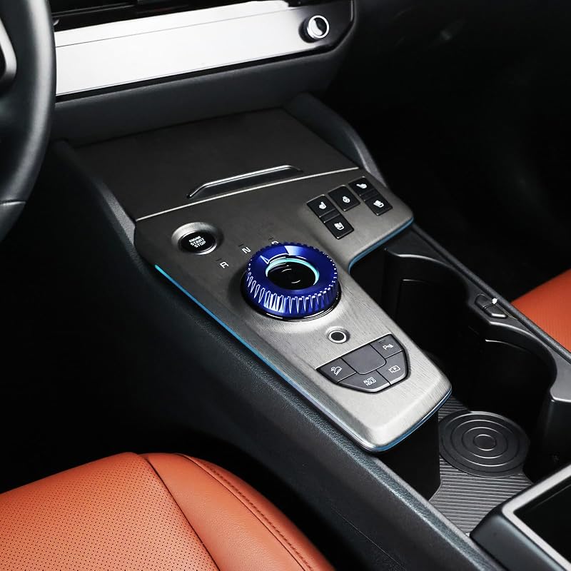 Capa para Manopla de Câmbio em Alumínio YOUTOOCAR Azul para Kia EV6, Niro EV, Seltos e Sportage Hybrid/PHEV H204-W