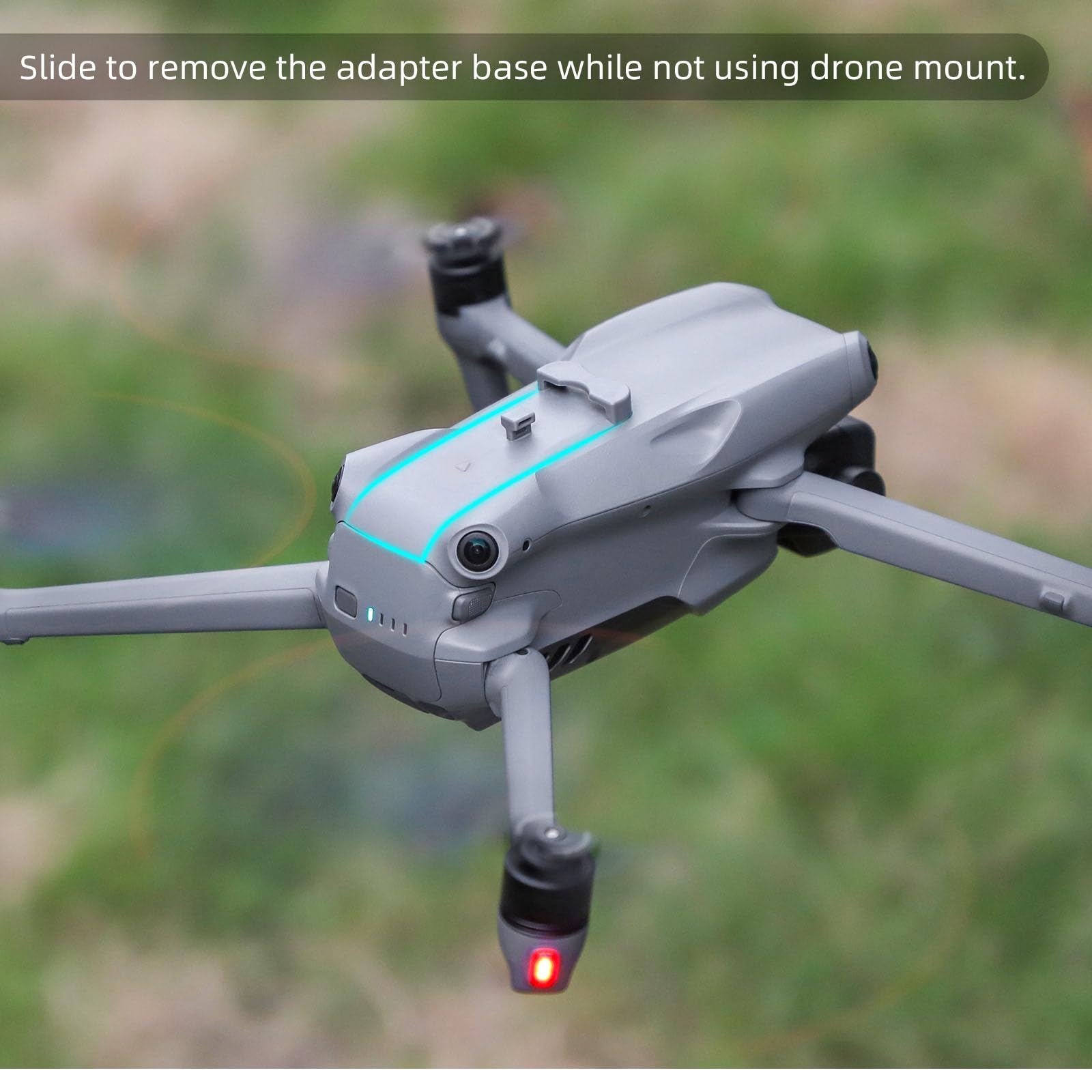 Drone Strobe Light Adattatore per fotocamera Staffa di estensione Compatibile per DJI Air 3 Drone Searchlight Illuminazione anti-collisione Luce di navigazione notturna Led Staffa di trasporto