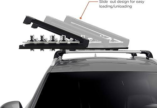 Miniatura 38 de Thule SnowPack - Estante para esquí/snowboard, grande (6 pr/4 tablas), color negro